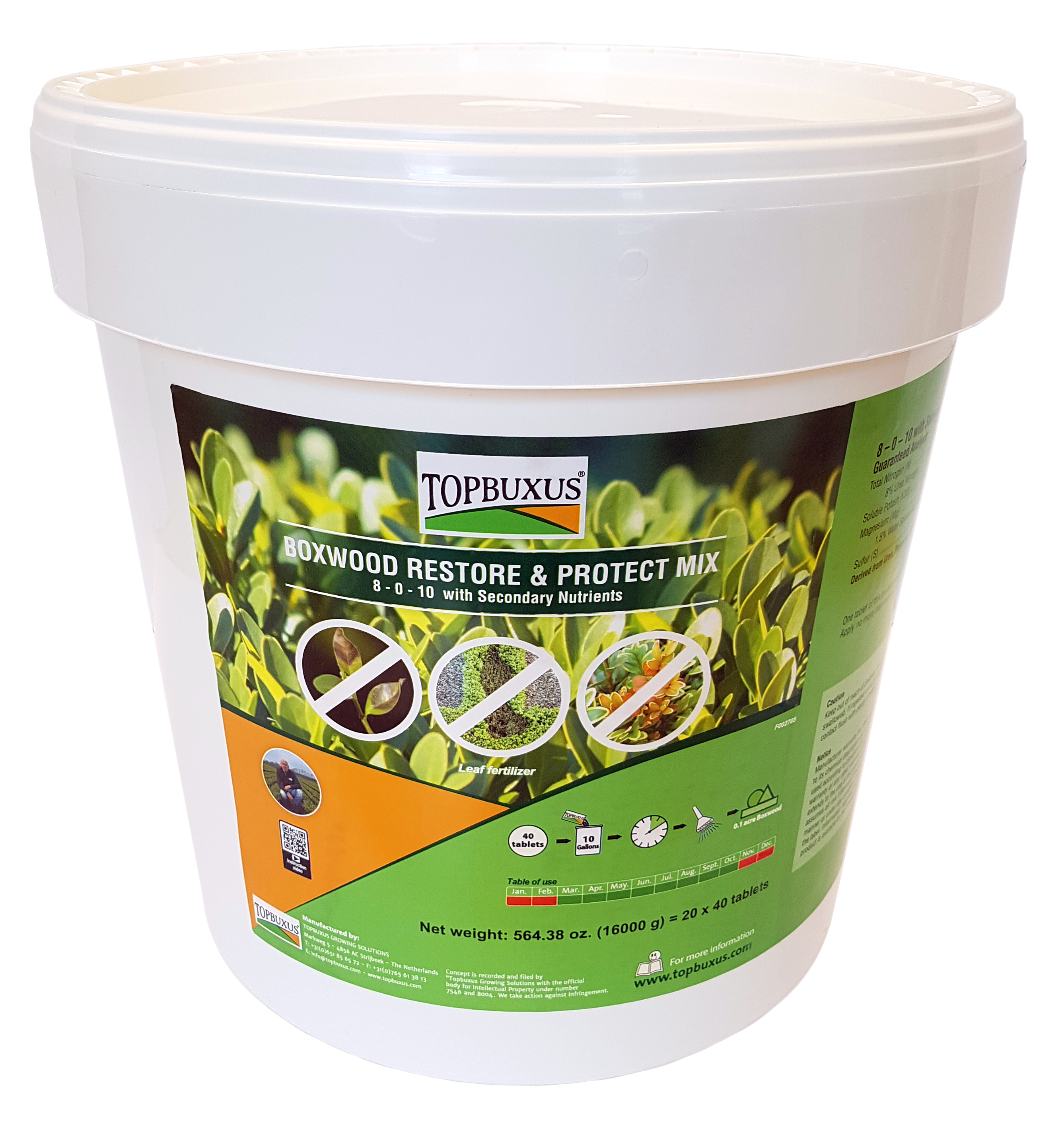 TOPBUXUS RESTORE & PROTECT 800 Applications