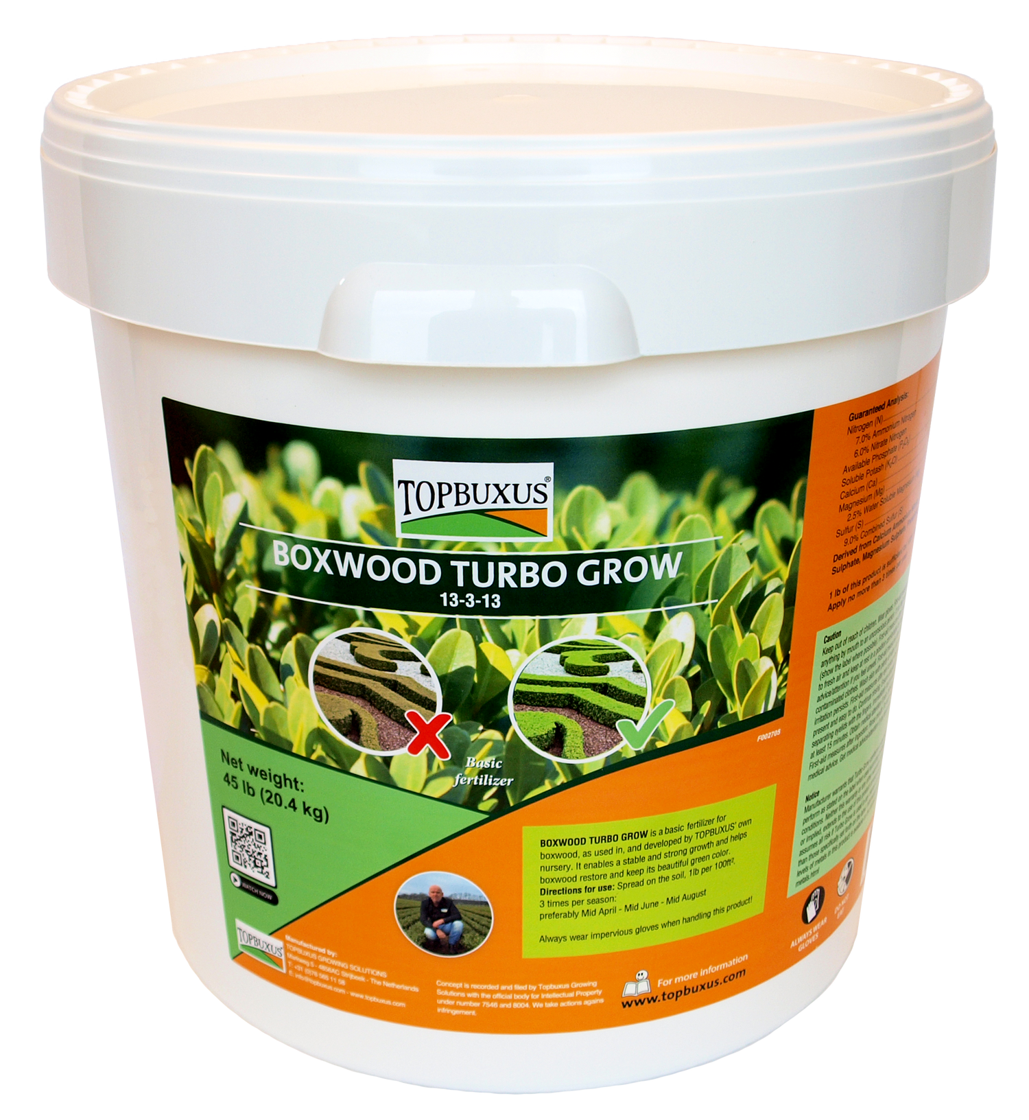 TOPBUXUS BOXWOOD TURBO GROW 45lbs