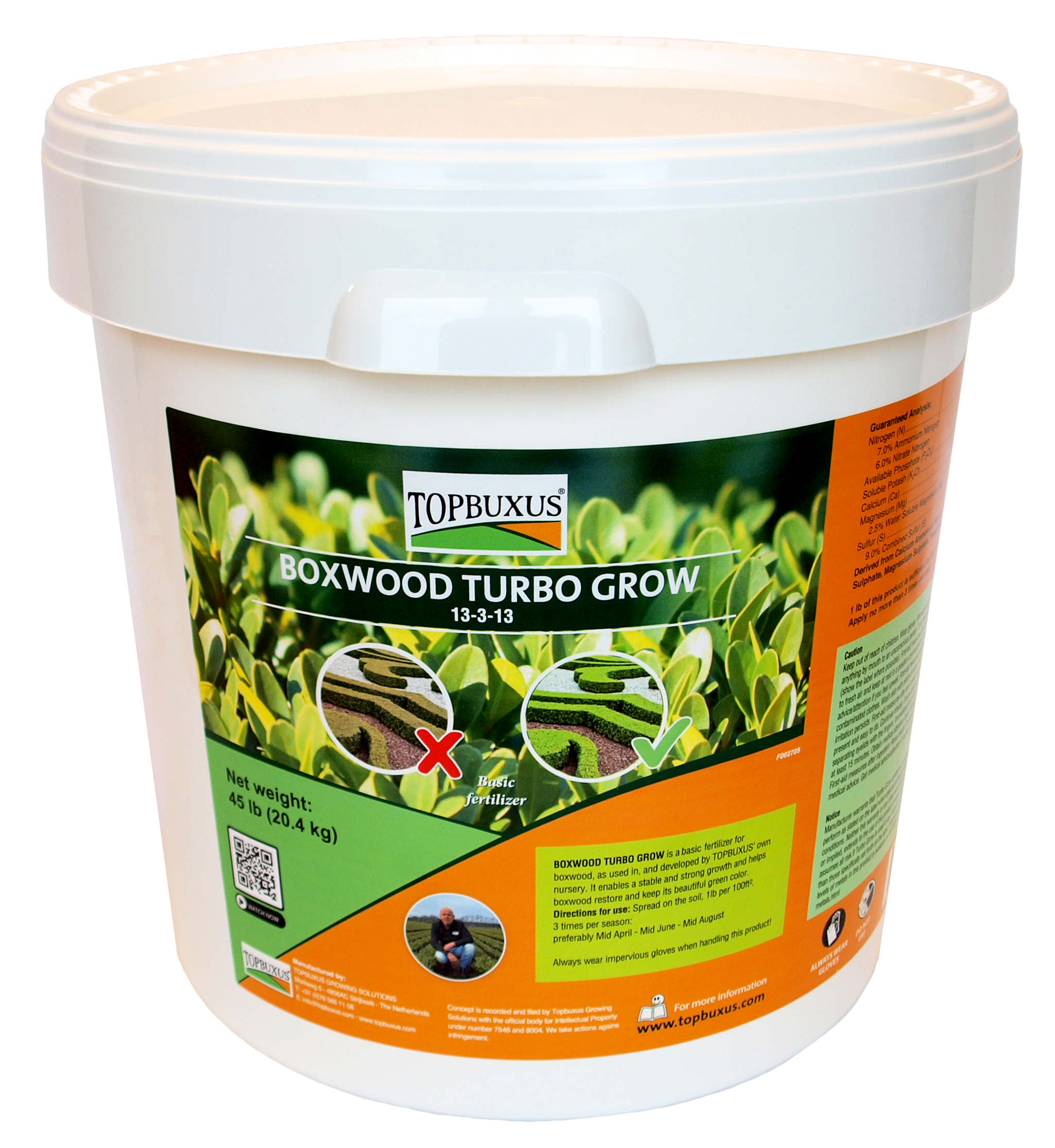 TOPBUXUS BOXWOOD TURBO GROW 45lbs